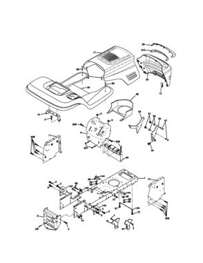 Chassis And Enclosures Diagram and Parts List for 917270762  Craftsman Lawn Tractor