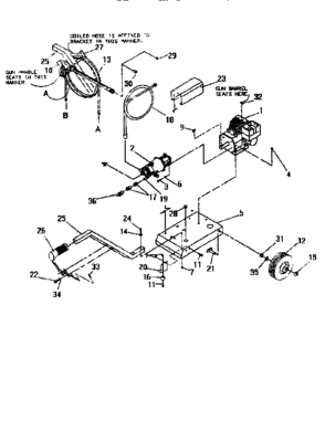 Main Assembly Diagram and Parts List for 75135  Craftsman Pressure Washer