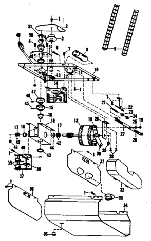 Part Location Diagram of 12A337 Craftsman Garage door opener hanging bracket
