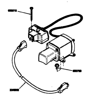 Craftsman 120 Volt Electric Starter Kit No. 143.88933 Diagram and Parts List for 143794022  Craftsman Engine