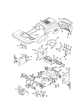 Part Location Diagram of 155217X559 Craftsman Lawn tractor headlight lens