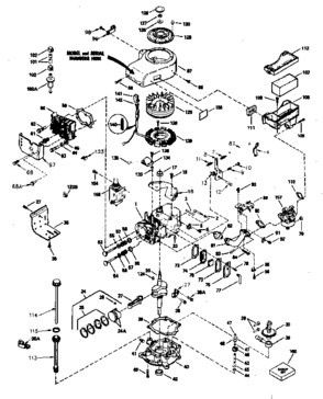Engine Diagram and Parts List for 143386022  Craftsman Engine