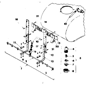 Part Location Diagram of 5006041 Craftsman Hex nut, 8-pack