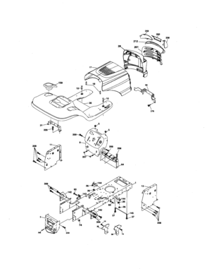 Chassis And Enclosures Diagram and Parts List for 917275762  Craftsman Lawn Tractor