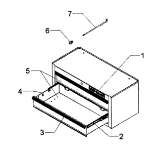 Part Location Diagram of 29704-SS Craftsman Tool chest lock