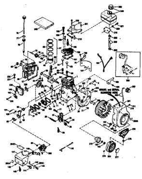 Engine Diagram and Parts List for 143794032  Craftsman Engine
