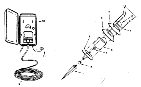 Unit Parts Diagram and Parts List for 68979711  Craftsman Lighting
