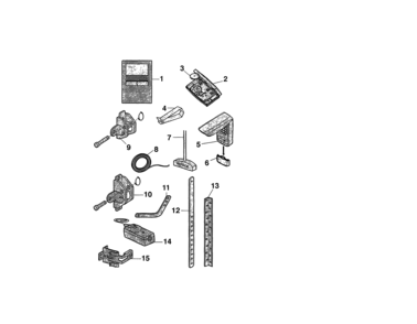 Installation Parts Diagram and Parts List for 13954985  Craftsman Garage Door Opener