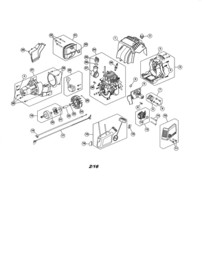 Fuel Tank/short Block Diagram and Parts List for 316731973  Craftsman Trimmer