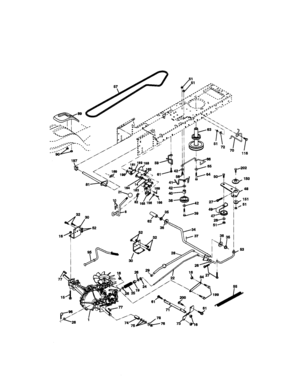 Ground Drive Diagram and Parts List for 917270762  Craftsman Lawn Tractor