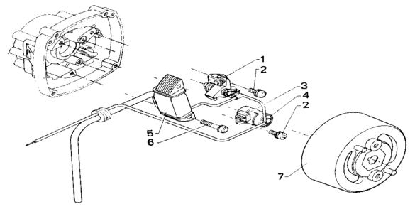 Magneto (not Offered As Ass'y) Diagram and Parts List for 23489641  Craftsman Trimmer