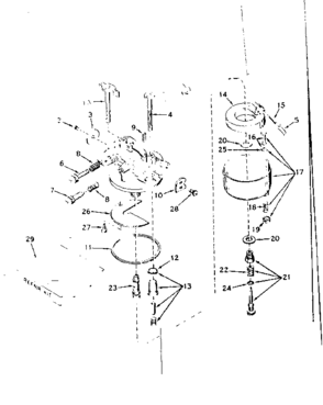 Carburetor No. 630992a Diagram and Parts List for 143546012  Craftsman Engine