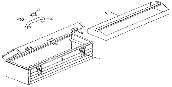 Unit Parts Diagram and Parts List for 65440  Craftsman Tool Stand & Cart