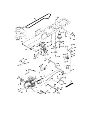 Ground Drive Diagram and Parts List for 917273820  Craftsman Lawn Tractor