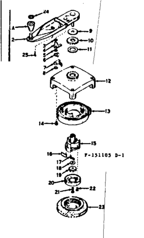 No-pull Starter Diagram and Parts List for 143151105  Craftsman Engine