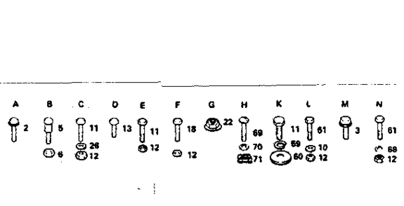Hardware Diagram and Parts List for 917255725  Craftsman Lawn Tractor