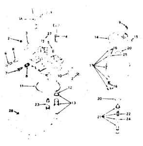 Carburetor Diagram and Parts List for 143609032  Craftsman Engine