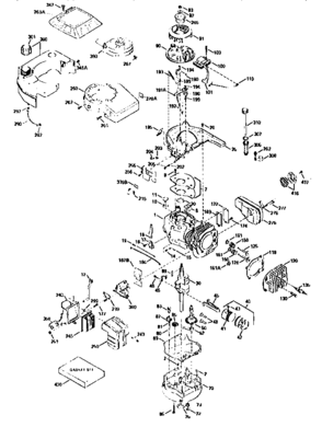 Engine 143.966008 (71/143) Diagram and Parts List for 143966008  Craftsman Engine