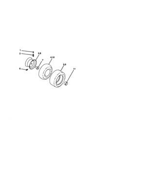 Wheels And Tires Diagram and Parts List for 917272051  Craftsman Lawn Tractor