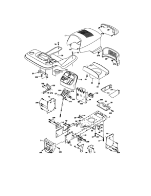 Chassis And Enclosures Diagram and Parts List for 917275620  Craftsman Lawn Tractor