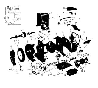 Unit Parts Diagram and Parts List for 39719345  Craftsman Grinder