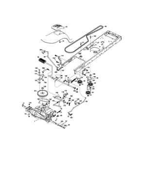 Ground Drive Diagram and Parts List for 917276632  Craftsman Lawn Tractor