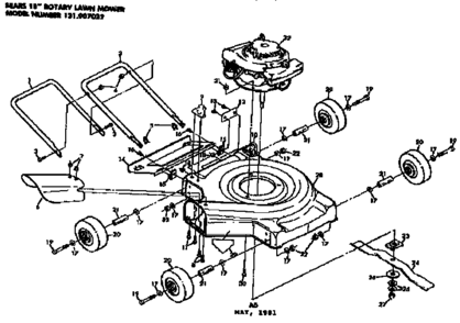 Part Location Diagram of 82362 Generac 15-inch Wheel