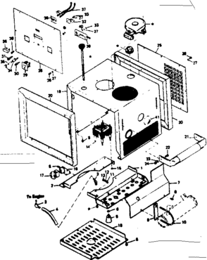 Mounting Base & Housing Diagram and Parts List for 580323011  Craftsman Engine