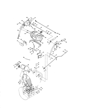 Chute/handle Diagram and Parts List for 247888760  Craftsman Snow Blower