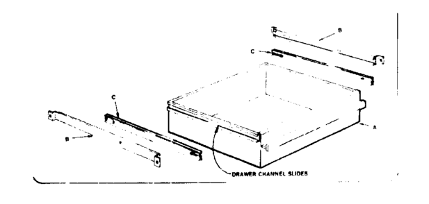 Part Location Diagram of A-6192 Craftsman Tool chest drawer slide