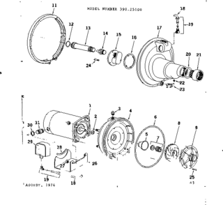 Part Location Diagram of U217-367 Craftsman Furnace vent air pressure switch