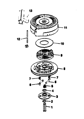 Rewind Starter No. 590621 Diagram and Parts List for 143374052  Craftsman Engine