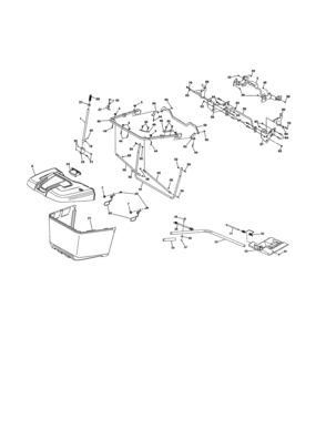 Bagger Diagram and Parts List for 917991471  Craftsman Lawn Tractor