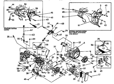 Carburetor Diagram and Parts List for 75165  Craftsman Pressure Washer