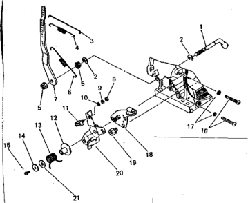 Governor System Diagram and Parts List for 636299950  Craftsman Engine