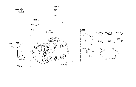 Part Location Diagram of 597509 Briggs and Stratton Cylinder Assembly