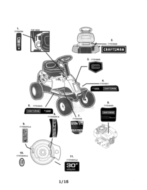 Part Location Diagram of 777S35498 Craftsman Decal