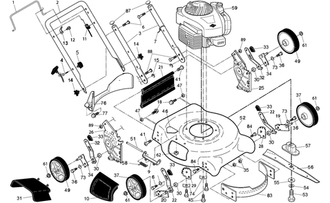 Part Location Diagram of 193909X460-CM Craftsman Wheel.8X1.75.Grey.Ra