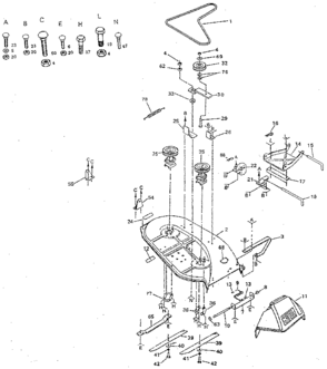 Part Location Diagram of 7631J Craftsman Left-Hand Runner