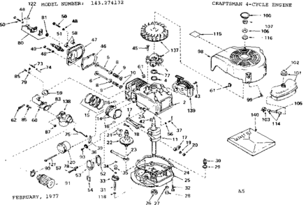 Part Location Diagram of 34252 Craftsman Blower housing