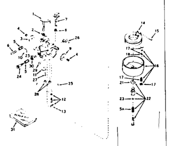 Carburetor Diagram and Parts List for 143187022  Craftsman Engine