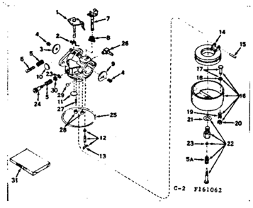 Part Location Diagram of 631239 Craftsman Idler screw