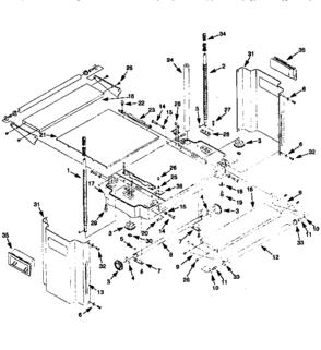 Base Assembly Diagram and Parts List for 35123378  Craftsman Planer Jointer