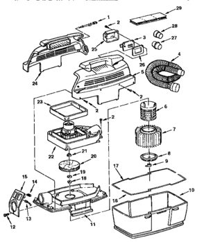 Unit Diagram and Parts List for 113177260  Craftsman Filters & Accessories