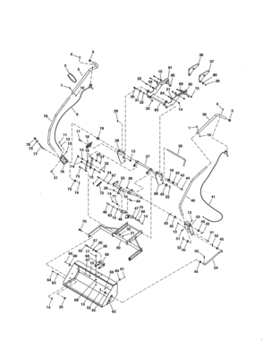 Front Scoop Diagram and Parts List for 486248471  Craftsman Lawn Tractor