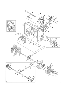 Part Location Diagram of 790-00534-0637 MTD Housing-hex brg