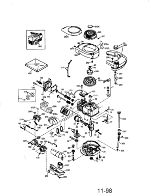 Craftsman 4-cycle Engine Diagram and Parts List for 143995004  Craftsman Engine