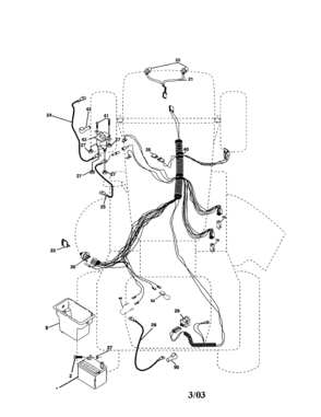 Electrical Diagram and Parts List for 917277150  Craftsman Lawn Tractor