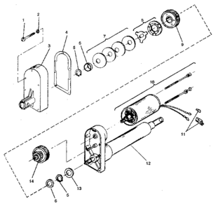 Motor Diagram and Parts List for 917252422  Craftsman Lawn Mower