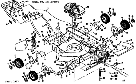 Part Location Diagram of 75410 Generac Circuit Breaker - 40 Amp